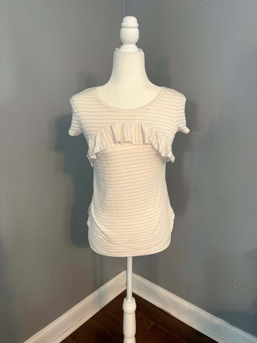 Vintage 2000s Candie’s Ruffle Front Top – XS – Y2K McBling